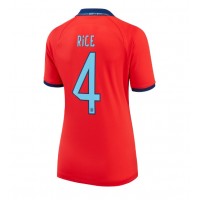 Anglicko Declan Rice #4 Vonkajší Ženy futbalový dres MS 2022 Krátky Rukáv